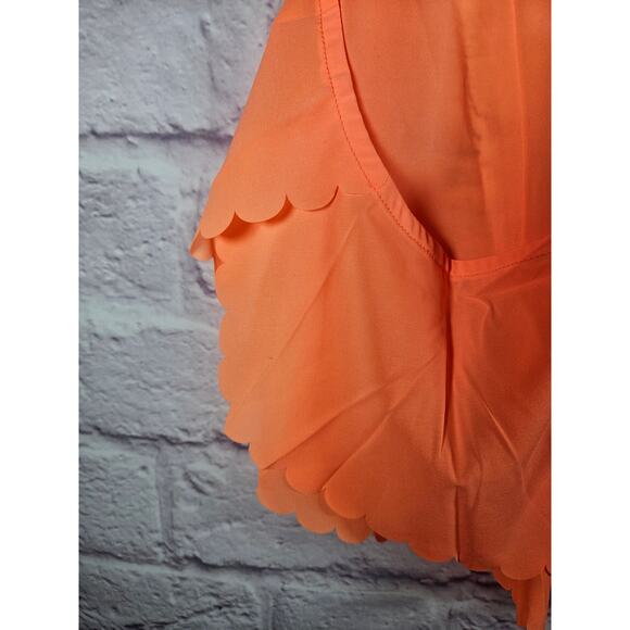 Free People Movement Size L Running Top Neon Mango Flowly NWT - Picture 8 of 10